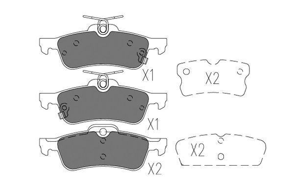 KAVO PARTS Комплект тормозных колодок, дисковый тормоз BP-9131